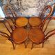 4 Fischel 18 bistro chairs in bent wood