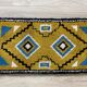 Vintage ocher yellow wool Smyrna carpet / rug