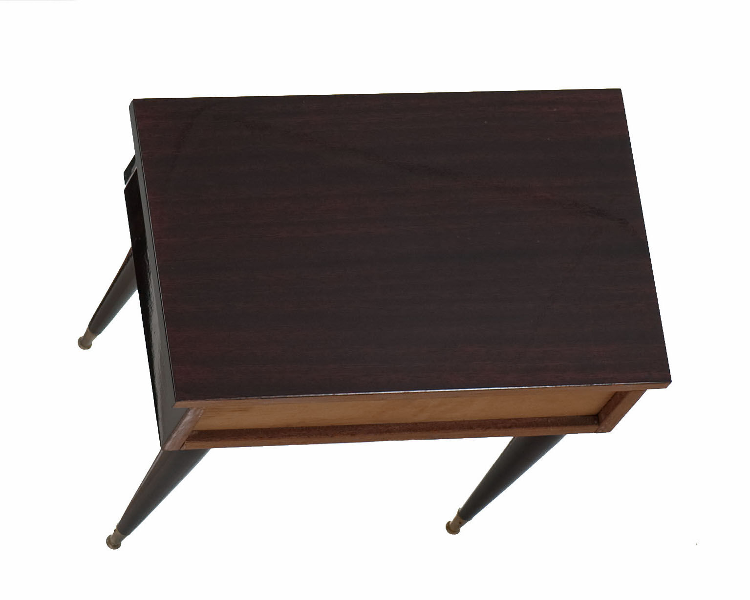 Vintage rosewood bedside table 60s