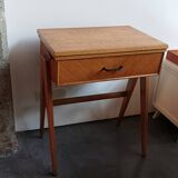 Side table with compass legs from the 50s/60s.