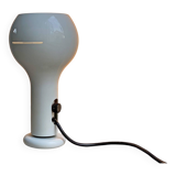 Vintage white metal O'luce table lamp Flash by Joe Colombo - Italian Design