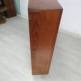 Teak compass foot bookcase shelf