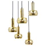 Bakalowits Lustré et Cristaux Suspension à Cinq Bras en Cascade, Autriche