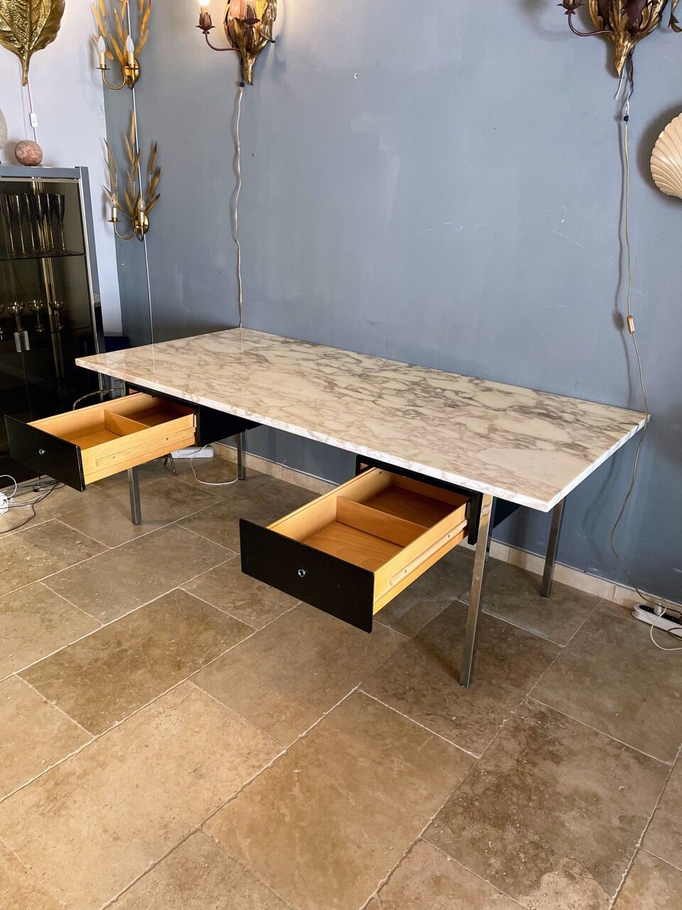 Marble desk Florence Knoll