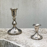 Two antique candle holders