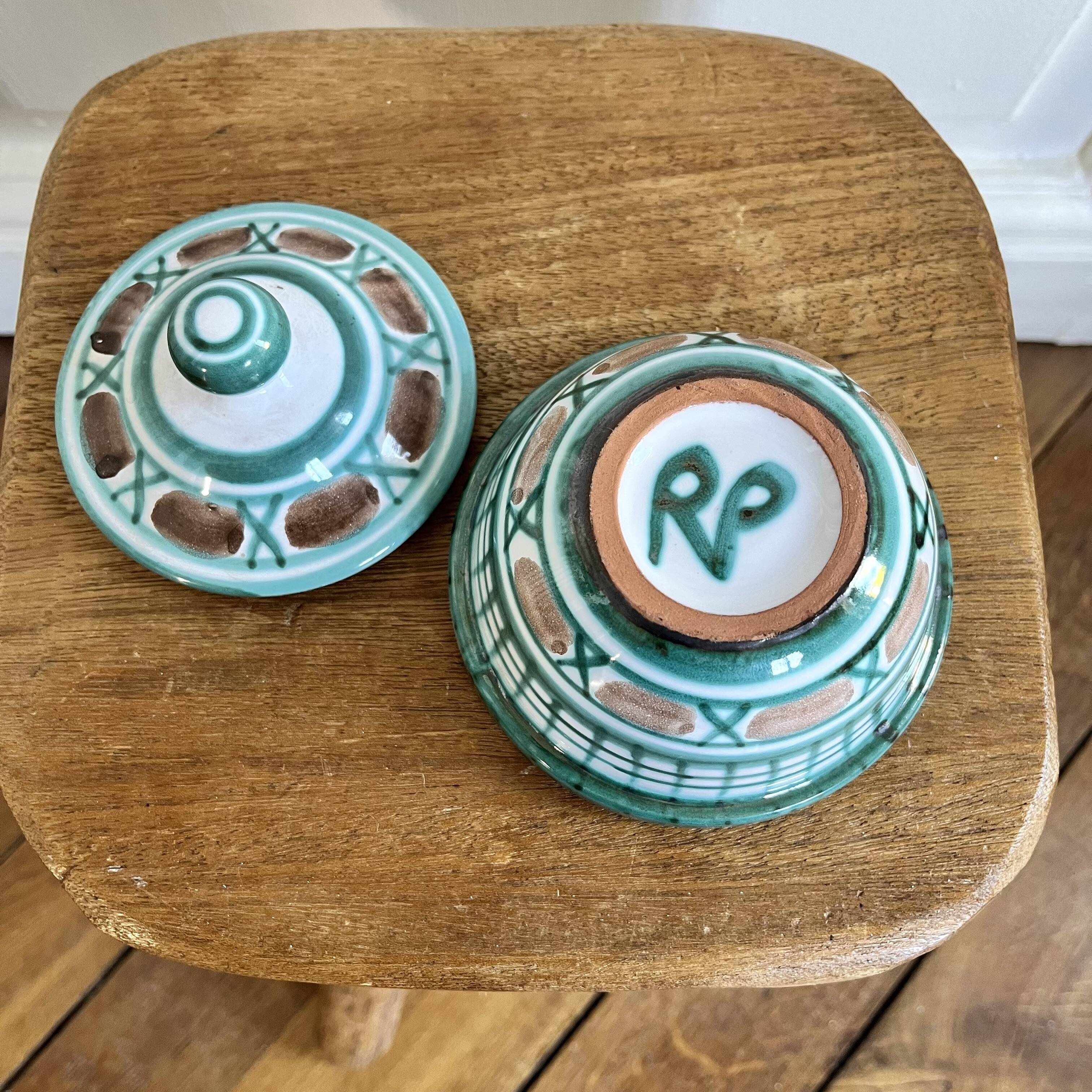 Robert Picault ceramic pots, sugar bowls and jugs
