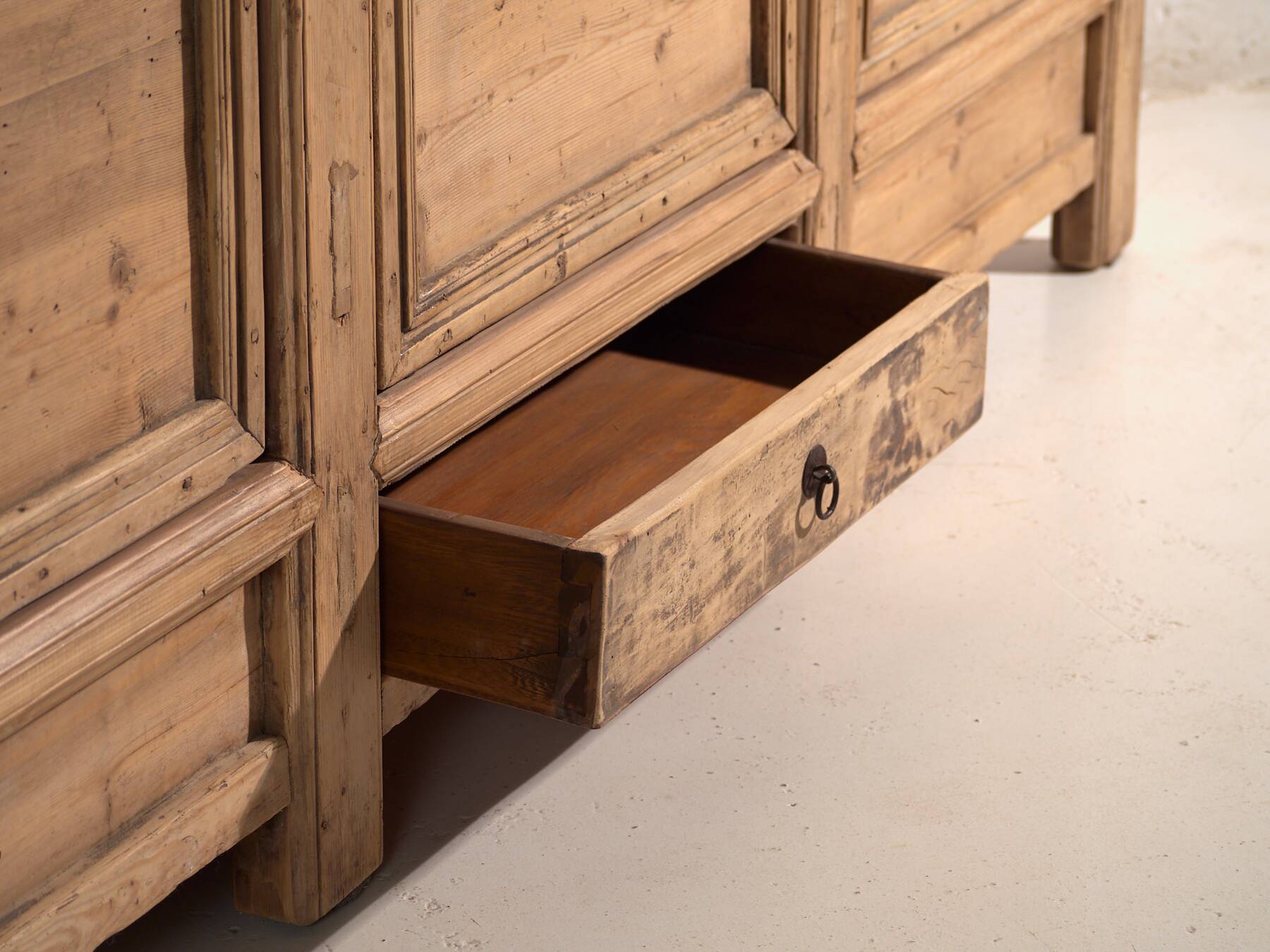 Antique sideboard with three doors (circa 1900) #38