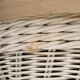 Rattan and bamboo set, set of 5