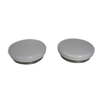 Pair of modern wall lamps, 1980s