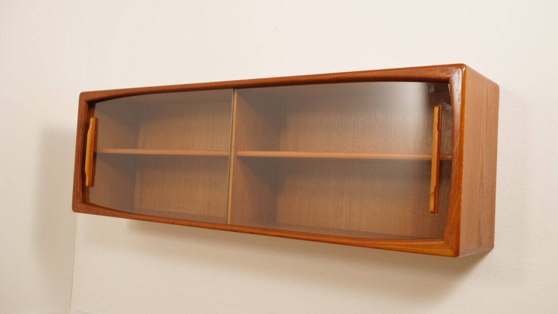 Buffet vintage | Porte coulissante en verre | Flottant | 160 cm