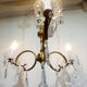 3-light bronze chandelier