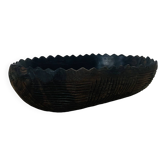 Ethnic style wooden fruit bowl