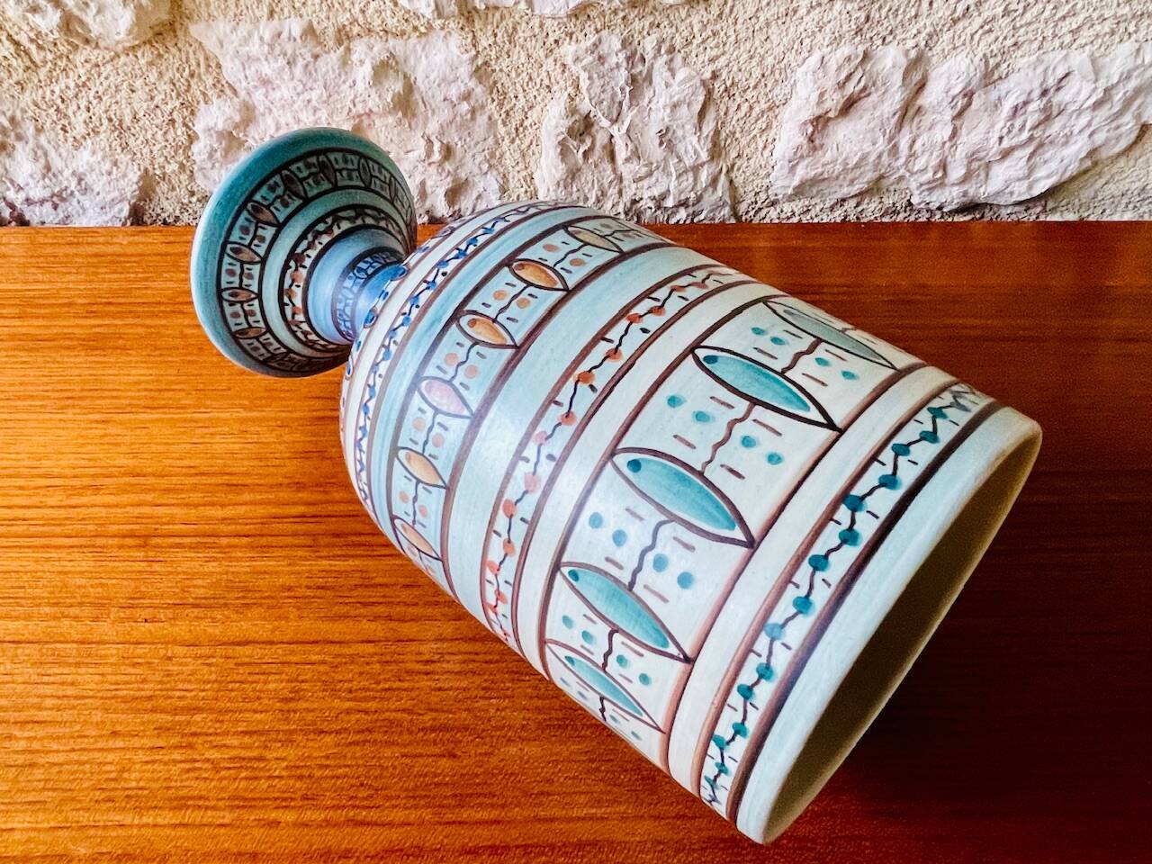 Mid-century ceramic vase by Louis Bacculini, Vallauris, 1950s/60s