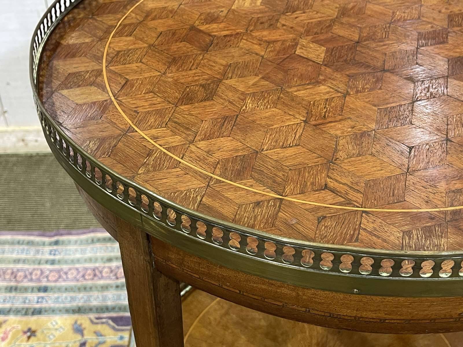 Louis XVI style mahogany side table