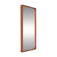 Minimalist teak wall mirror / Mid-century Danish modern design / 1960s / 1970s