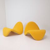Ensemble de 2 chaises à languettes par Pierre Paulin pour Artifort, 1960s