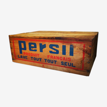 Caisse publicitaire Persil vintage