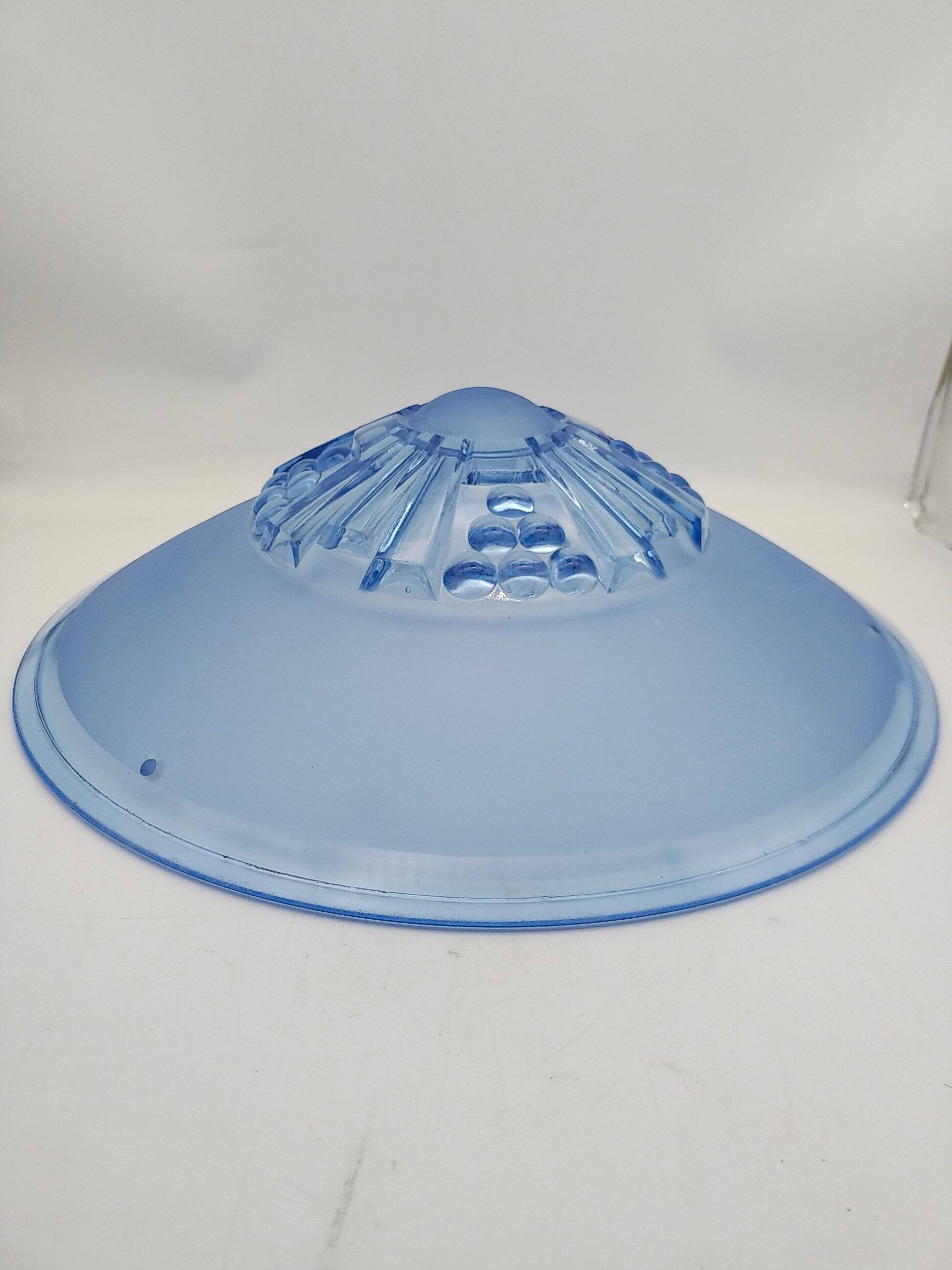 Blue art deco washbasin pendant light. sevb 284.