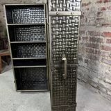 Bar trunk/storage unit in embossed steel 1980