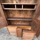 Empire wardrobe in solid walnut, France, mid-19th century.