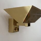 Vintage wall light, solid brass, Italy 1970s