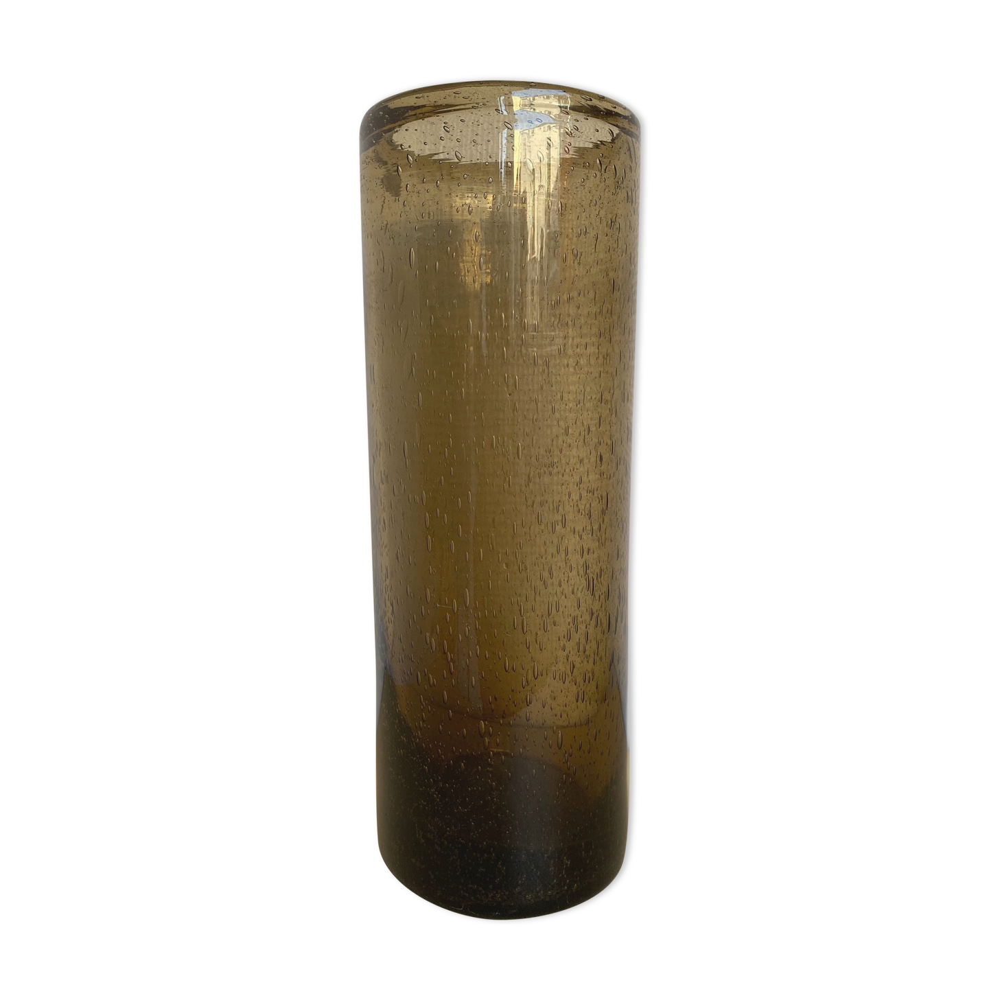 Vintage bendor bubble glass vase