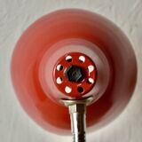 Vintage desk or bedside lamp - red metal