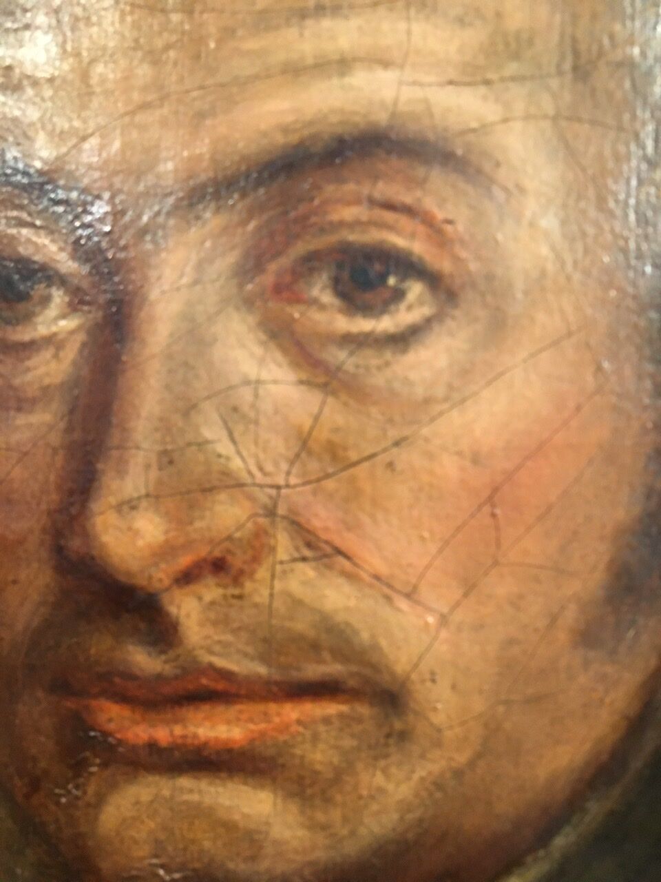 Ancient painting, portrait of a man of law, 19th century
