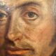 Ancient painting, portrait of a man of law, 19th century