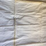 Drap ancien brodé - monogramme DF