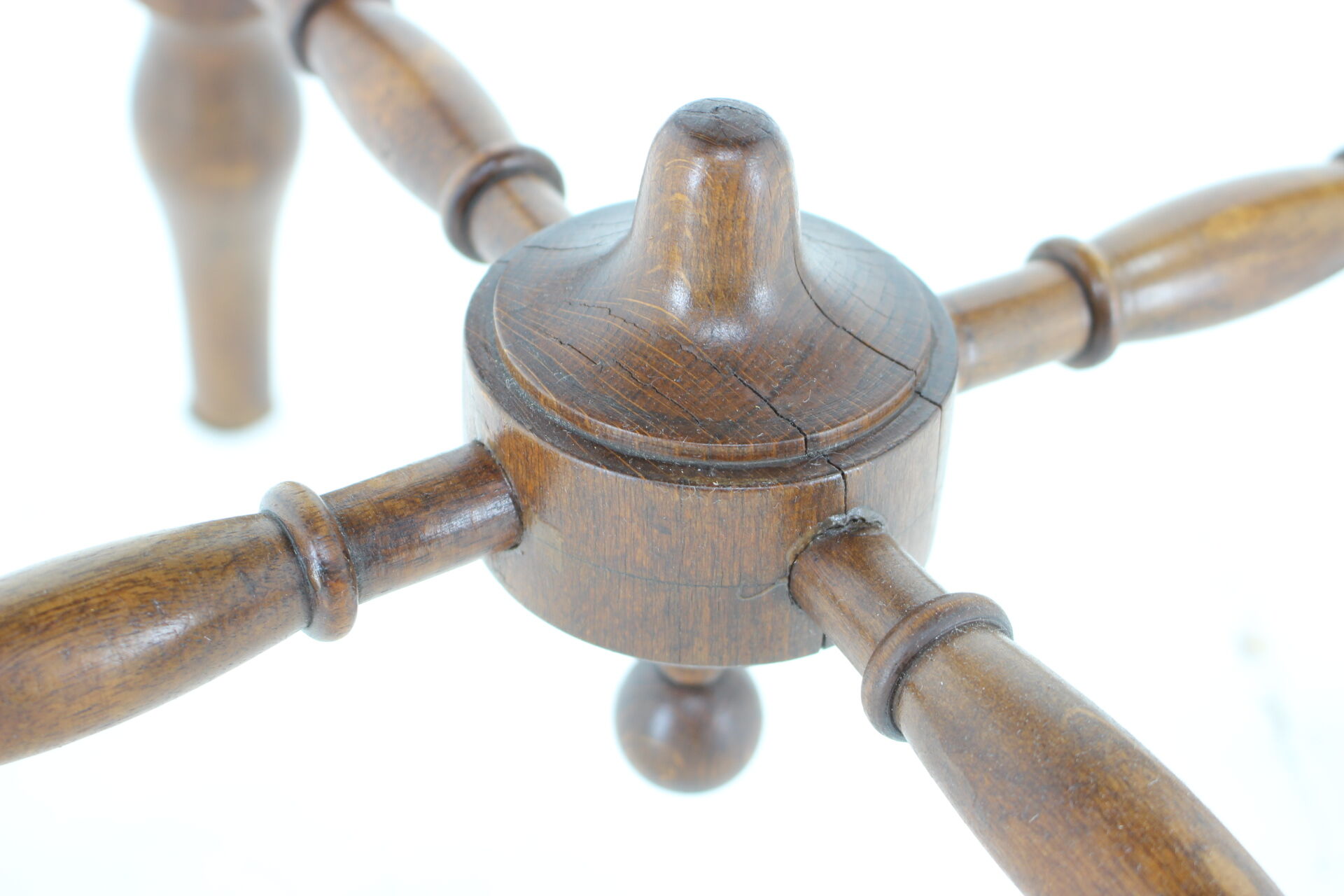 1940s Wooden Stool, Czechoslovakia