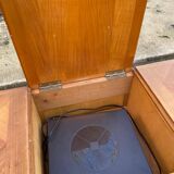 Louis XV buffet in solid wood from the 20th century with a turntable.