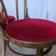 Set of 6 Vintage Bentwood Dining Chairs Set: 1970s , Red Uphols