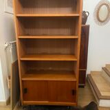 Vintage teak bookcase shelf