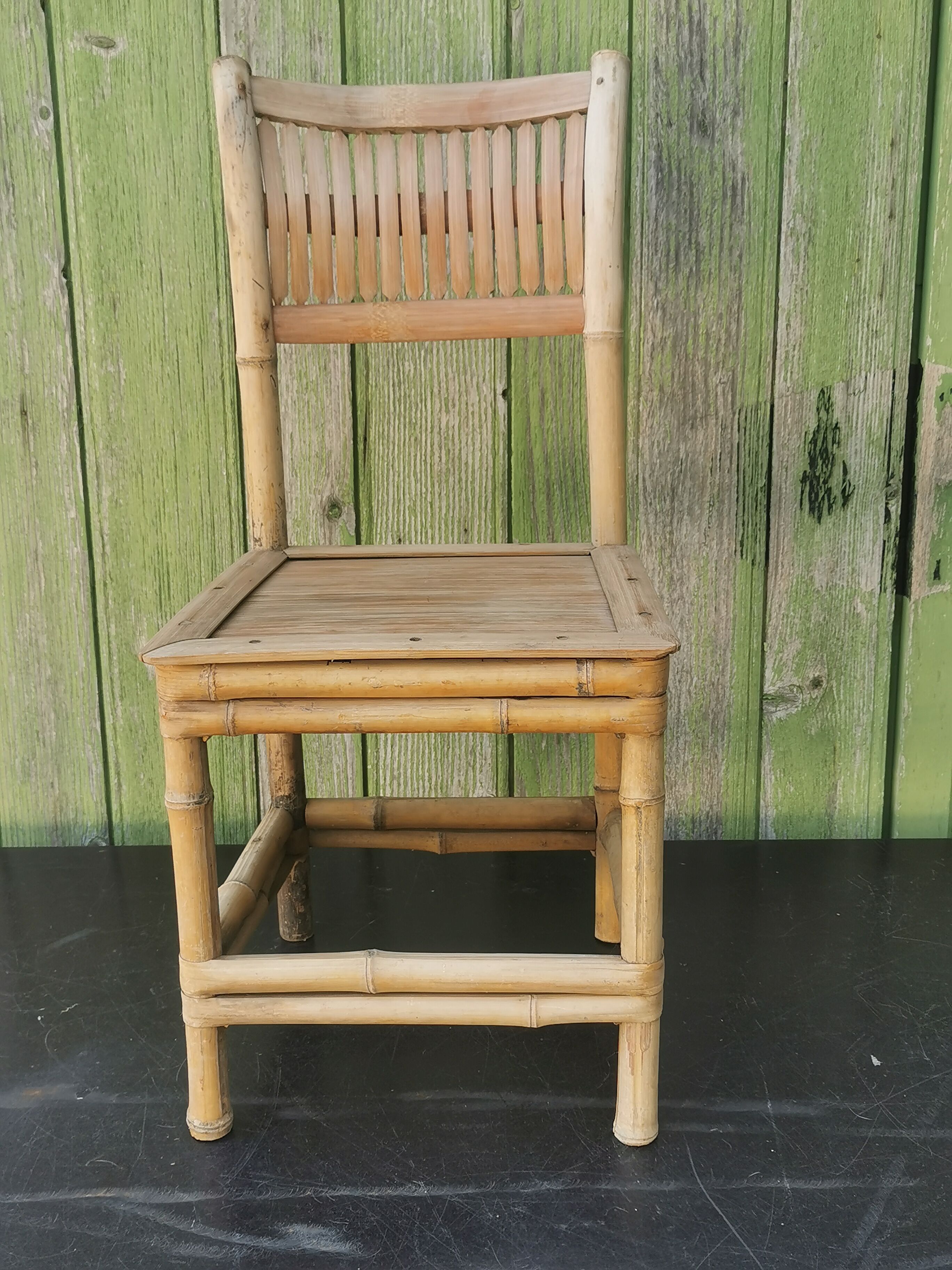 Vintage rattan children's chair