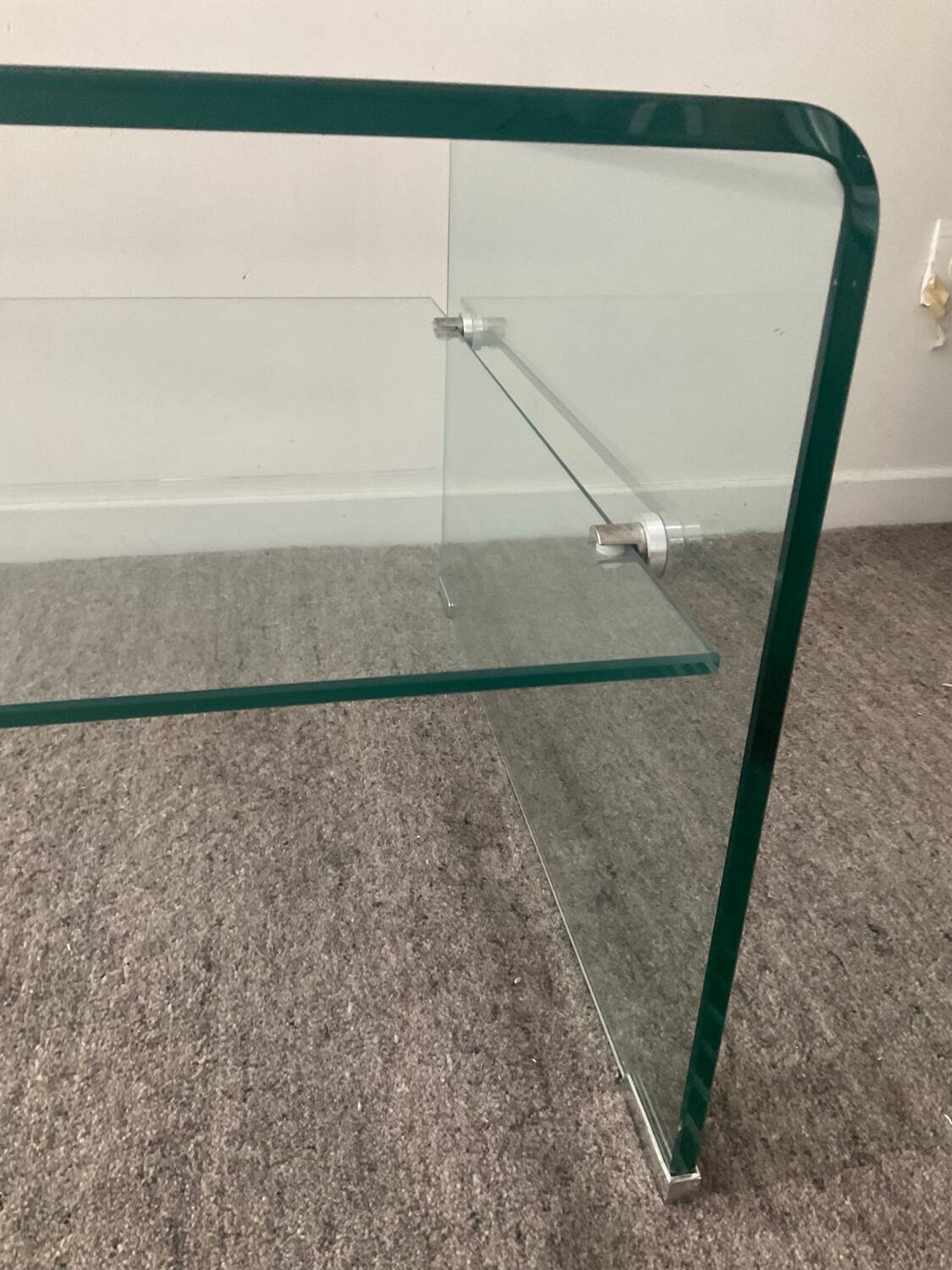 80s Glass Coffee Table