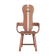 Belgium Oak Brutalist Mid-Century Chair by De Puydt