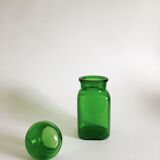 Green apothecary bottle