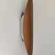 XL vintage wall lamp, thermoformed wood, France, 1970
