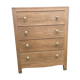 Solid oak chest of drawers