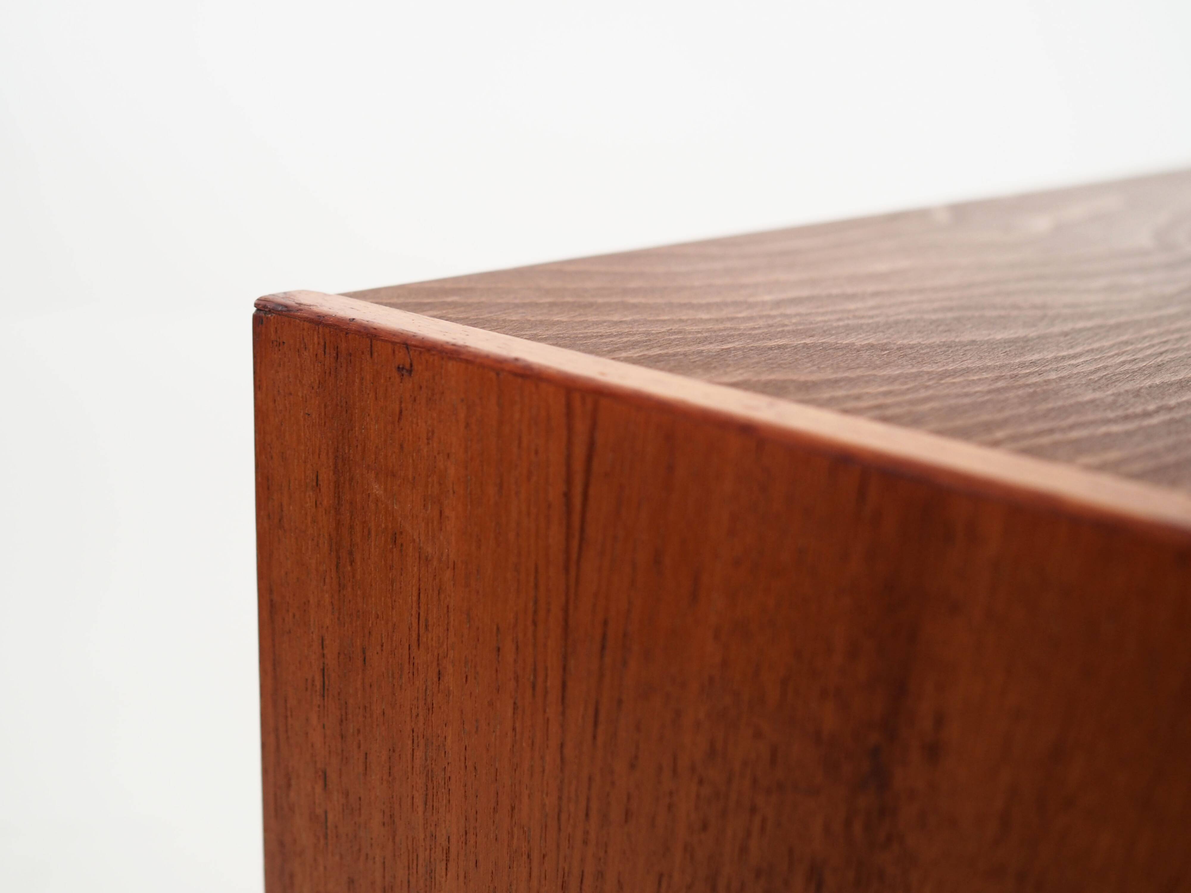Teak bookcase, Danish design, 1970s, production: Denka