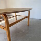 Oval coffee table beech 1980 Aalto Ikea