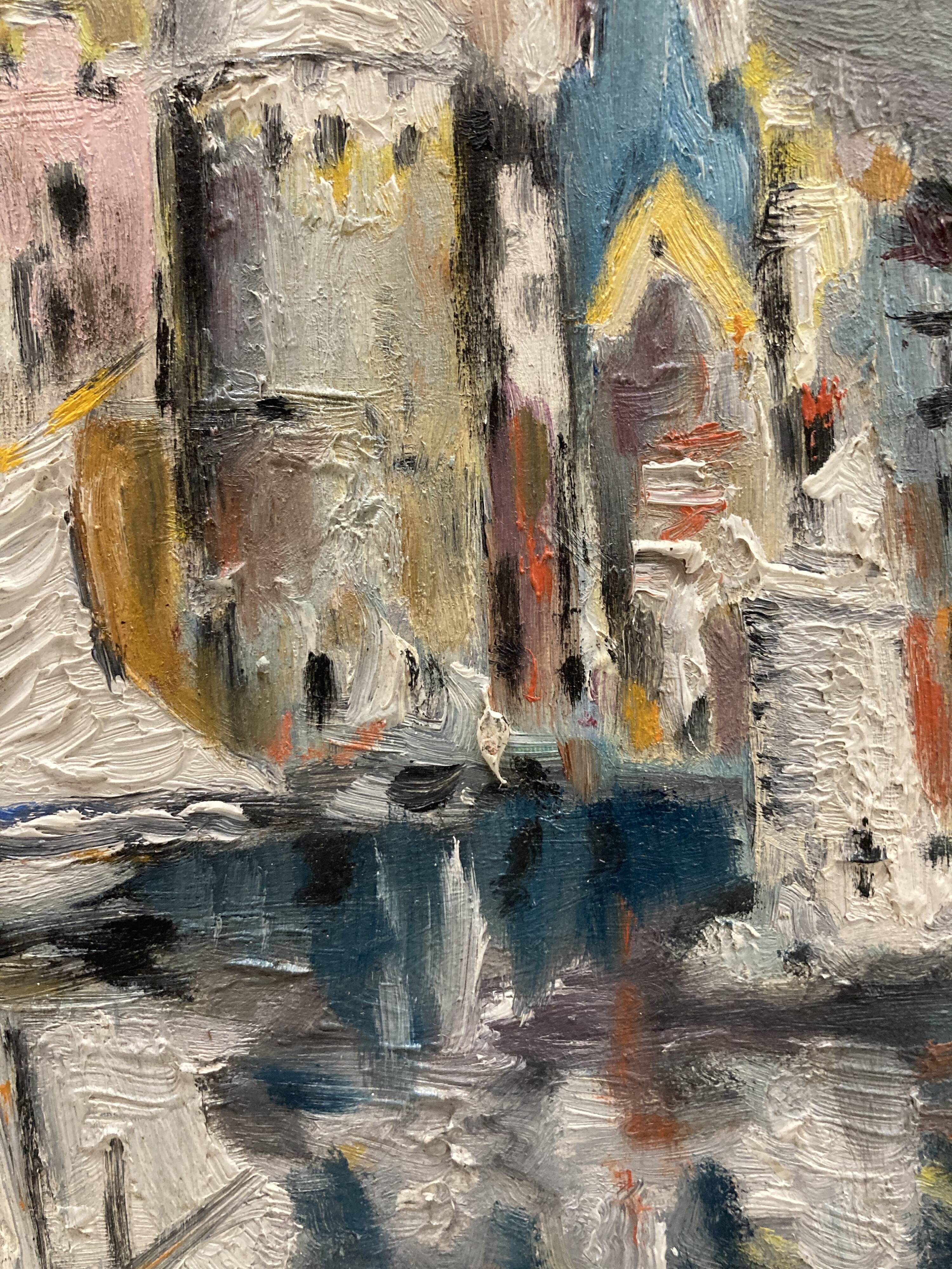 Huile sur panneau vintage