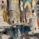 Huile sur panneau vintage