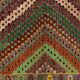 Large Vintage Turkish Kilim Rug 330x193 cm Wool Jajim Kelim