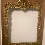 Cadre de miroir ou de tableau en stuc doré
