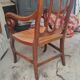 Armchair with gilded rye straw seat in solid walnut, Restoration period, circa 1820