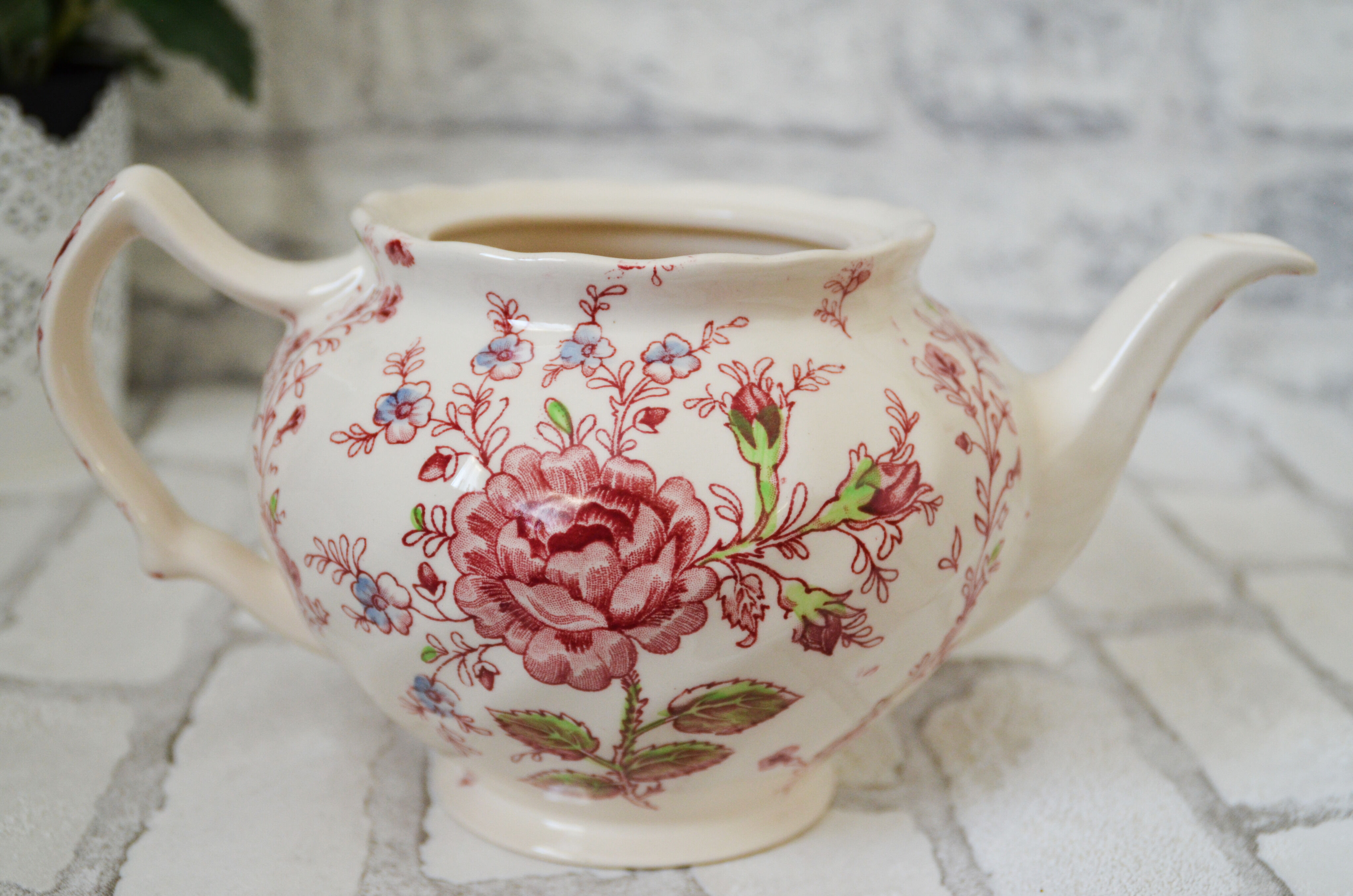 Théière ovale Rose redouté 60 cl - CHR