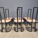 Gastone Rinaldi postmodern dining chairs for Thema Italy, 1980s - set