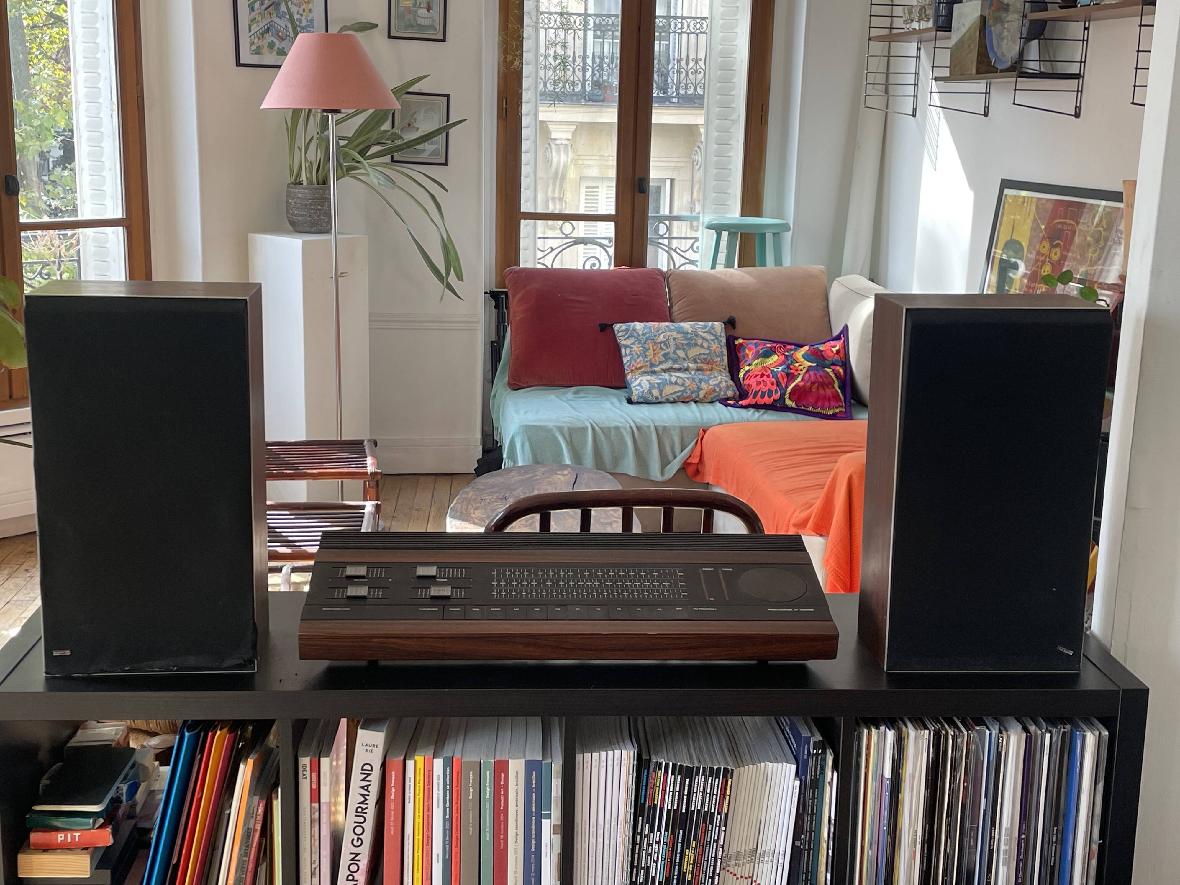 Bang & Olufsen BeoMaster 2000 tuner with Beovox S45 speakers, circa 1970